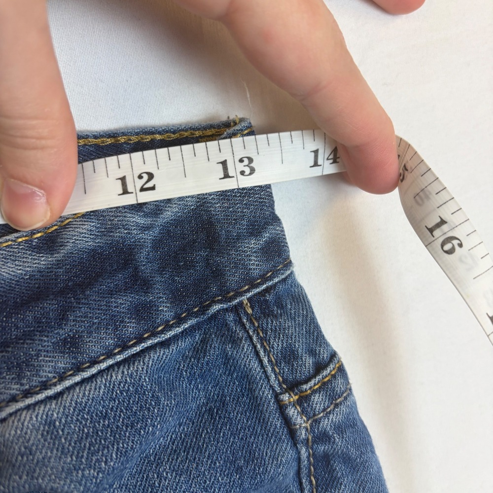 Levis 505 Regular Fit Jeans Boys 12 Reg 26x26 Medium Wash Blue Denim Adjustable - Picture 7 of 10